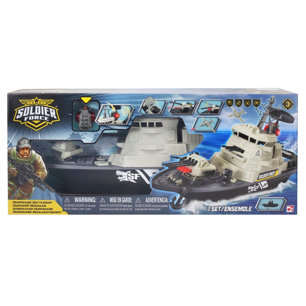 Soldier Force Licht- und Sound-Spielset „Hurricane Battleship“