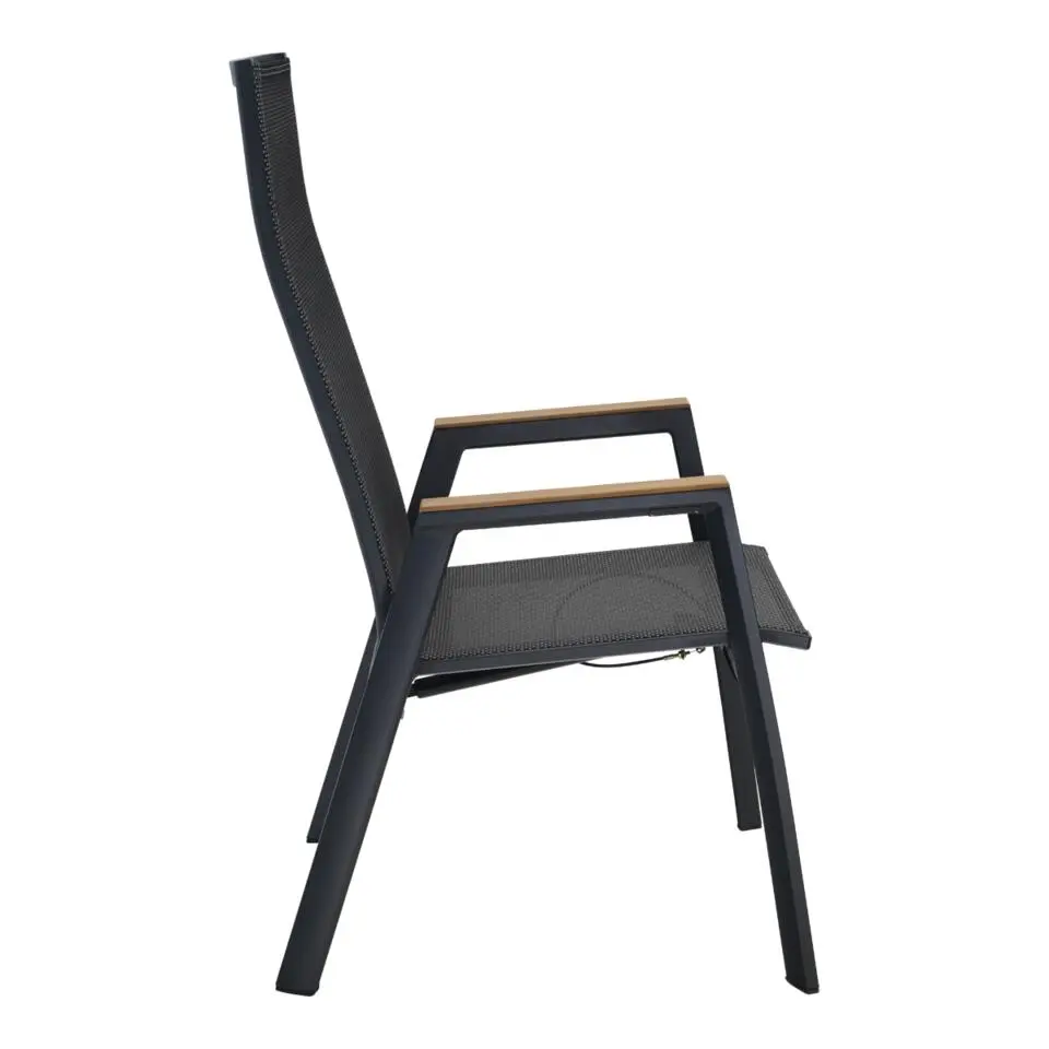 Les - Standenstoel Amir teak nuance - antraciet