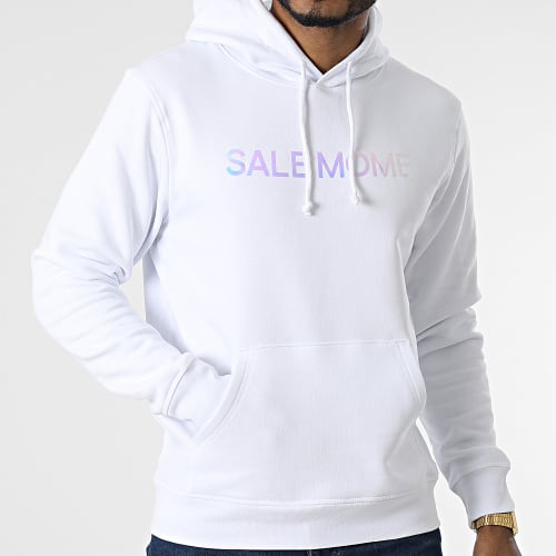 Sweat Capuche Holo Laser Lapin Blanc