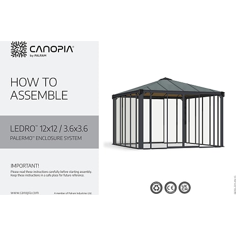 Palermo pavillon 3600 lukkesystem