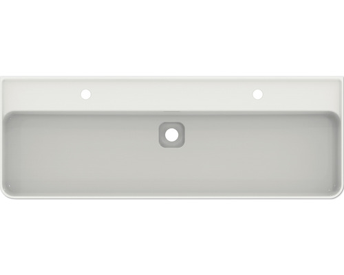 Ideal Standard dubbele wastafel Strada II 120 x 43 cm, onderzijde geschuurd, glanzend wit T364801