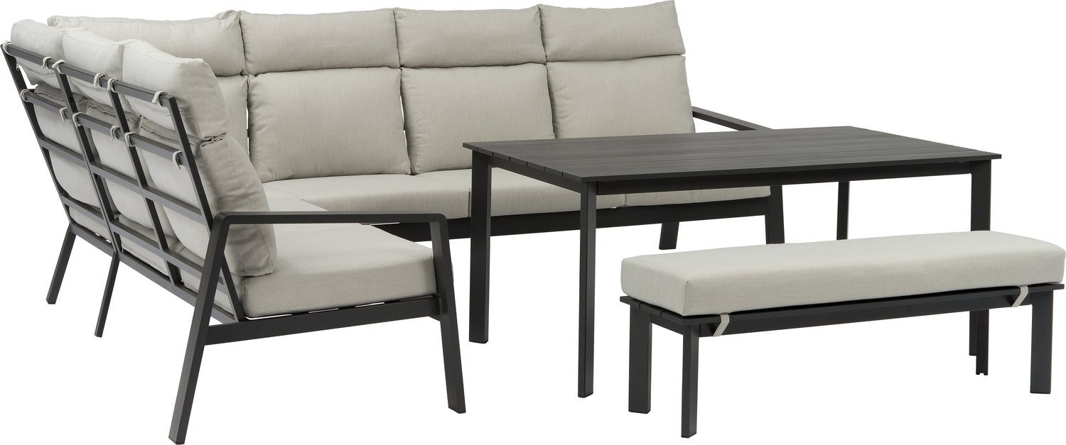 Intratuin 6-zits loungeset Marseille antraciet