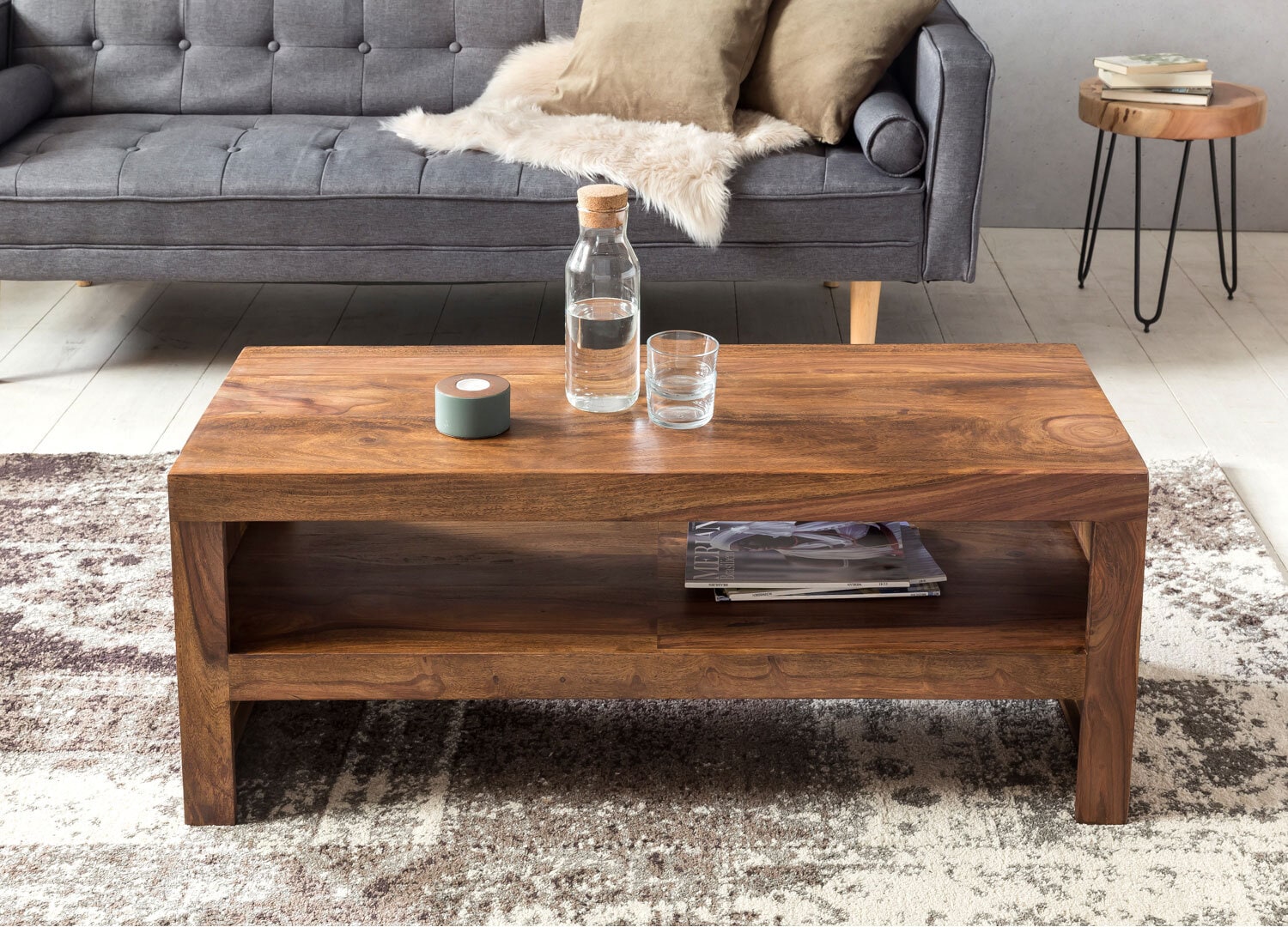 Couchtisch Durban Massivholz Sheesham