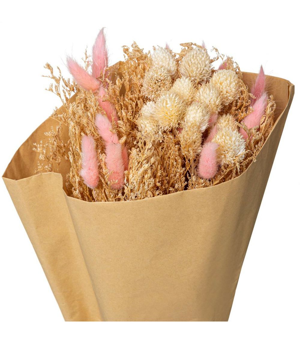 Bouquet de fleurs séchées d. 19 x h. 48 cm