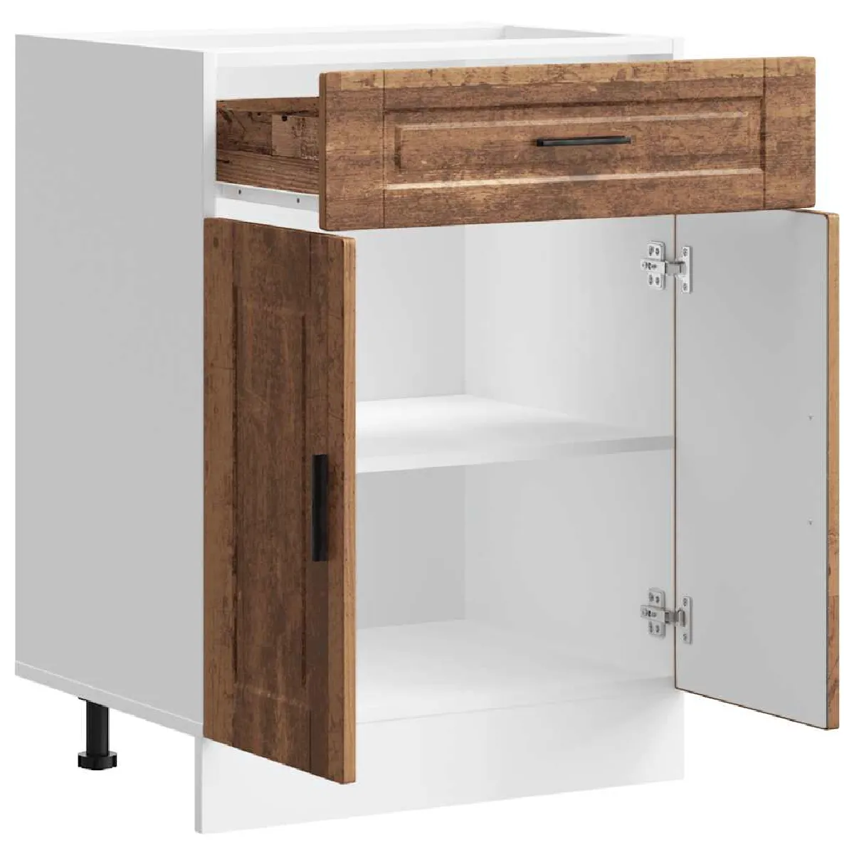 vidaXL Armoire de Cuisine Porto - Vieux Bois