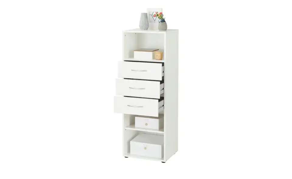 Regal Multischrank-System 45 cm 126 cm Weiß