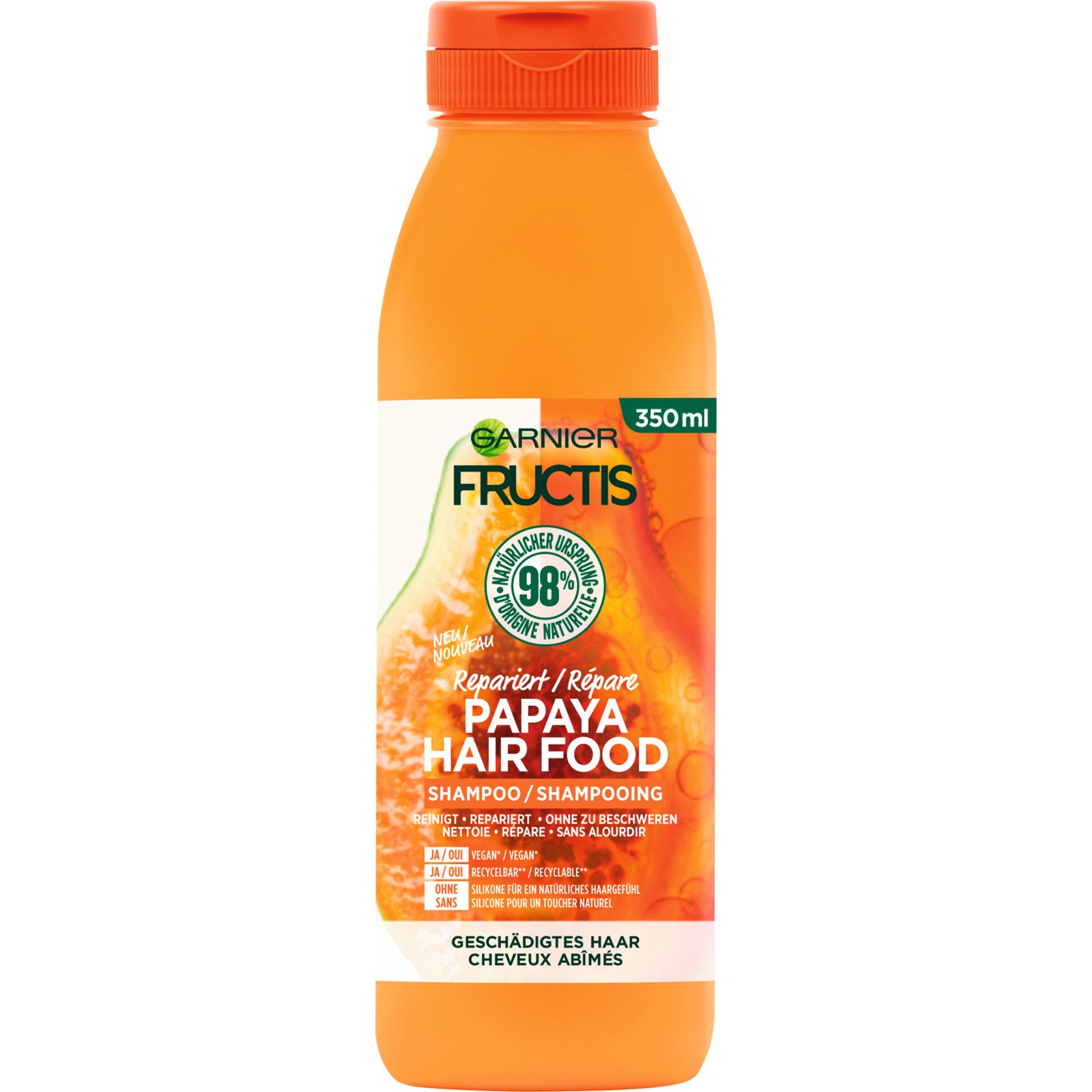 Garnier Fructis Shampoo Papaya Hair Food 350 ml