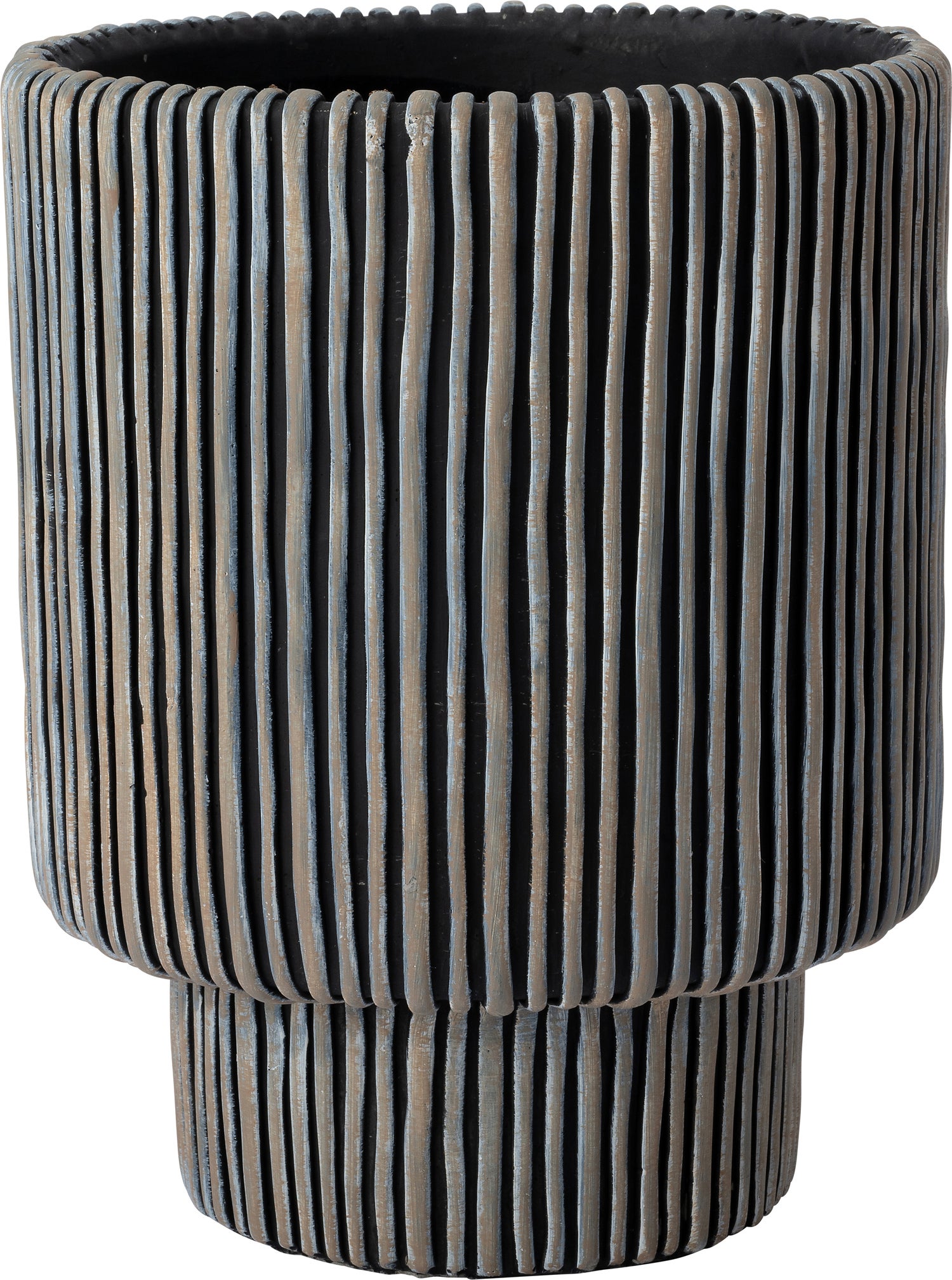 Intratuin bloempot Milan zwart D 17 H 22 cm