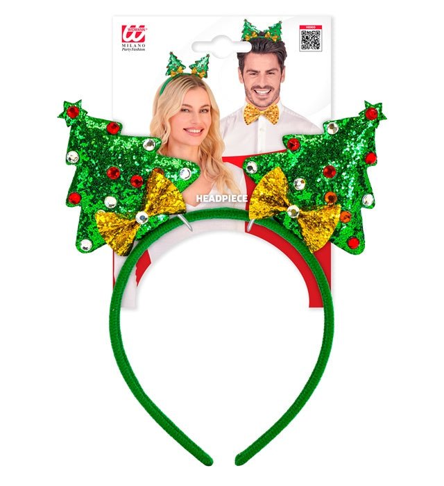 Haarband Kerstboom Glamour