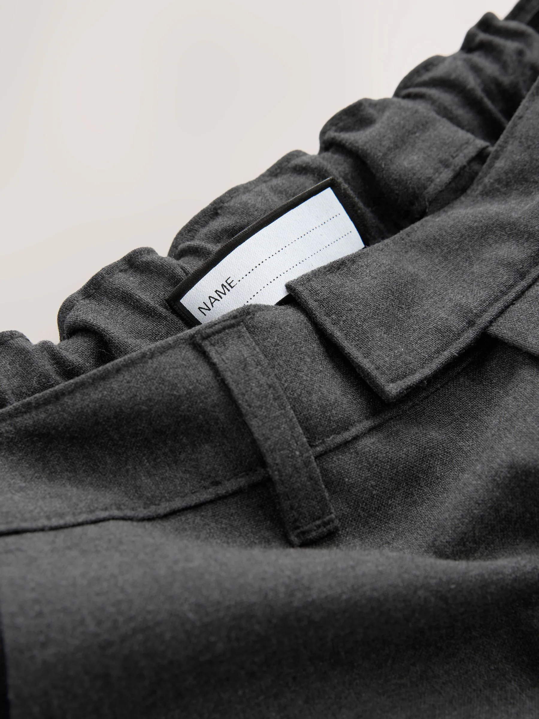 Grijs - Formele skinny schoolbroek met stretch (3-17 jr)