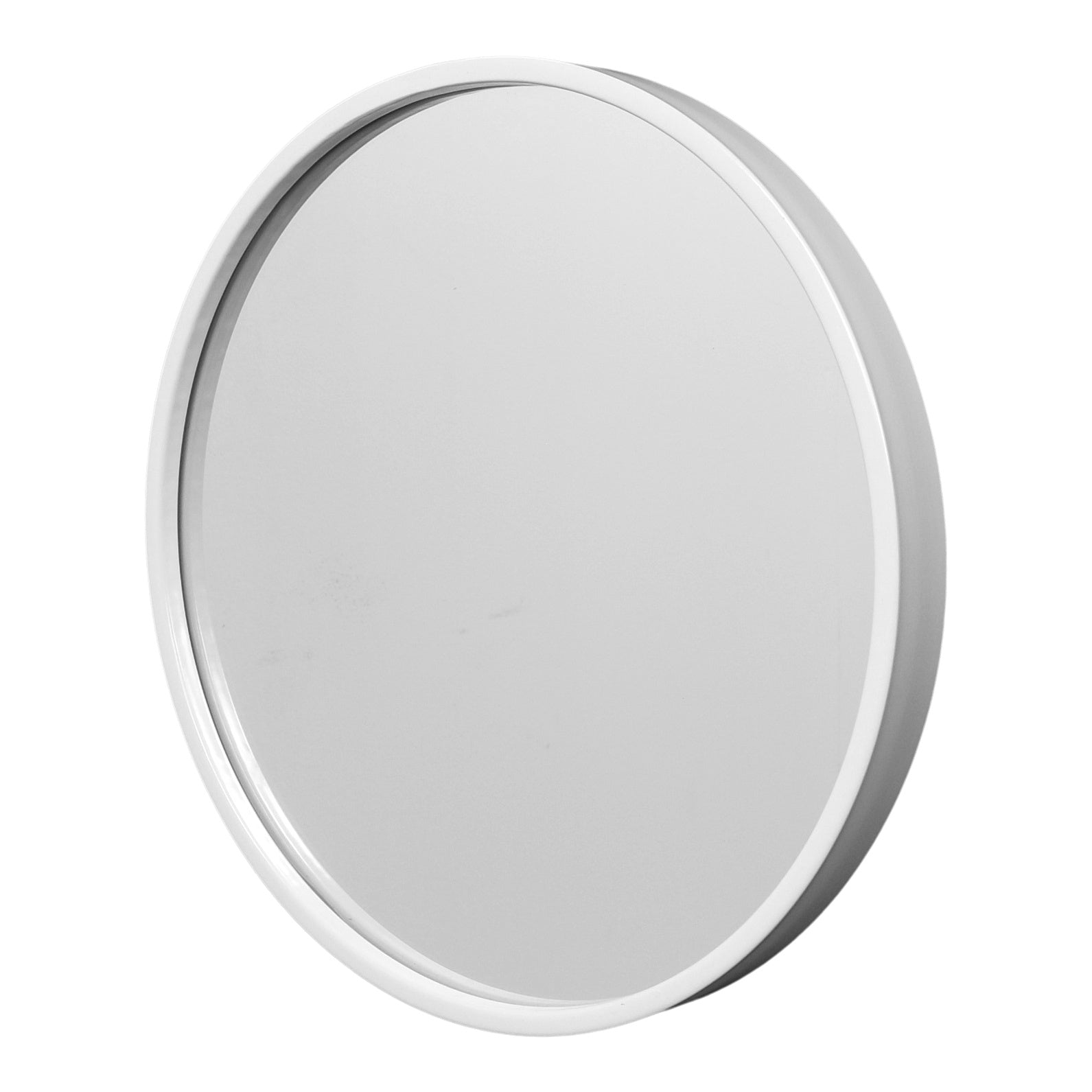 Fragix Boston wandspiegel rond - Wit - Metaal - Ã35cm