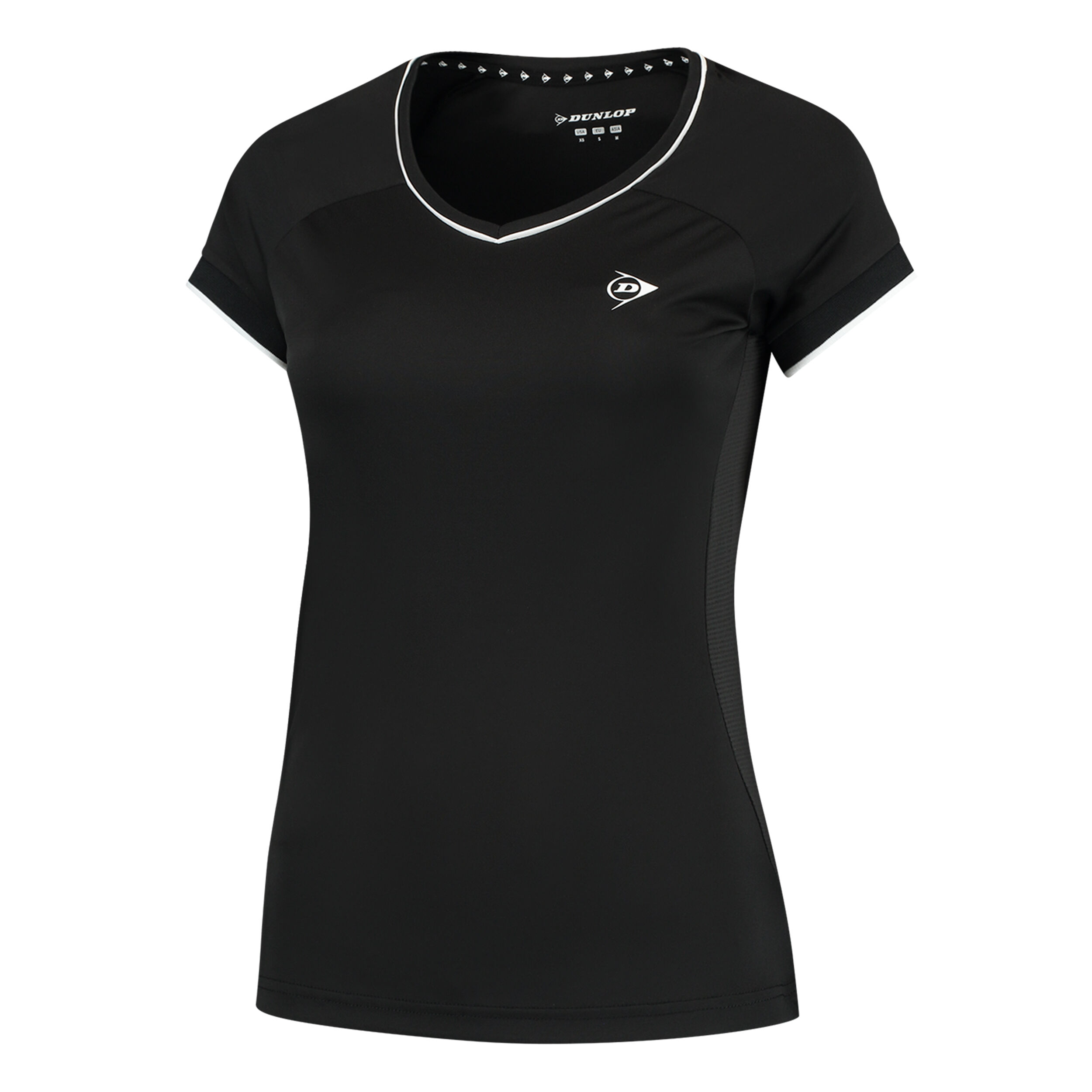 Dunlop Crew T-shirt Filles - Noir , Blanc