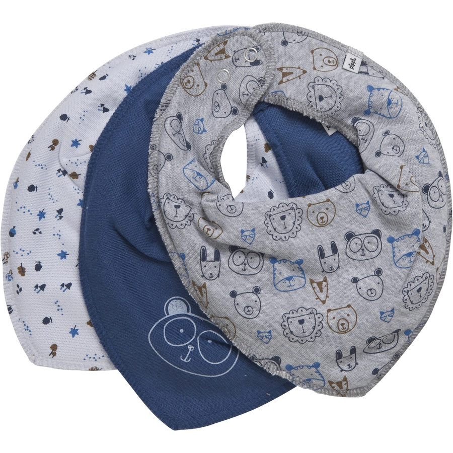 pippi Bandana 3er Pack Dark Denim