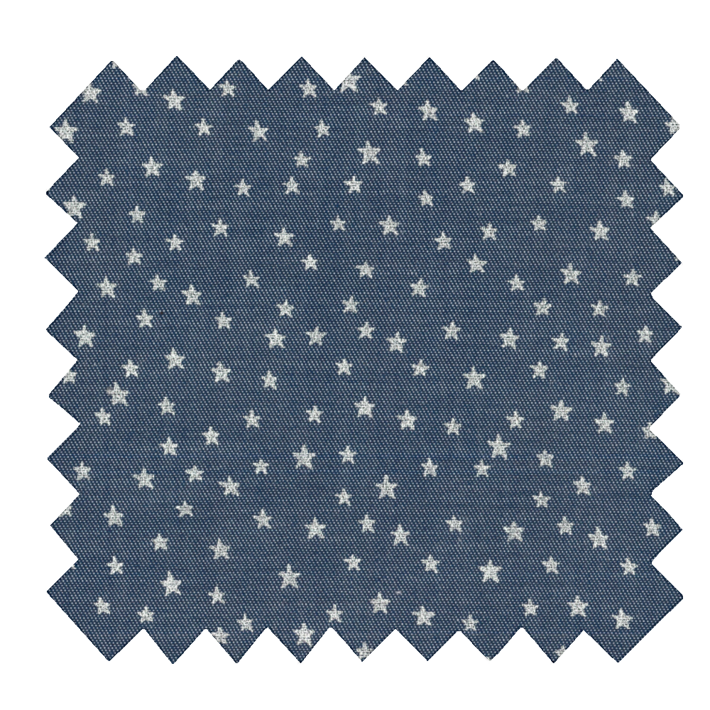 Tissu Coton Au Mètre Etoile Argent Jean