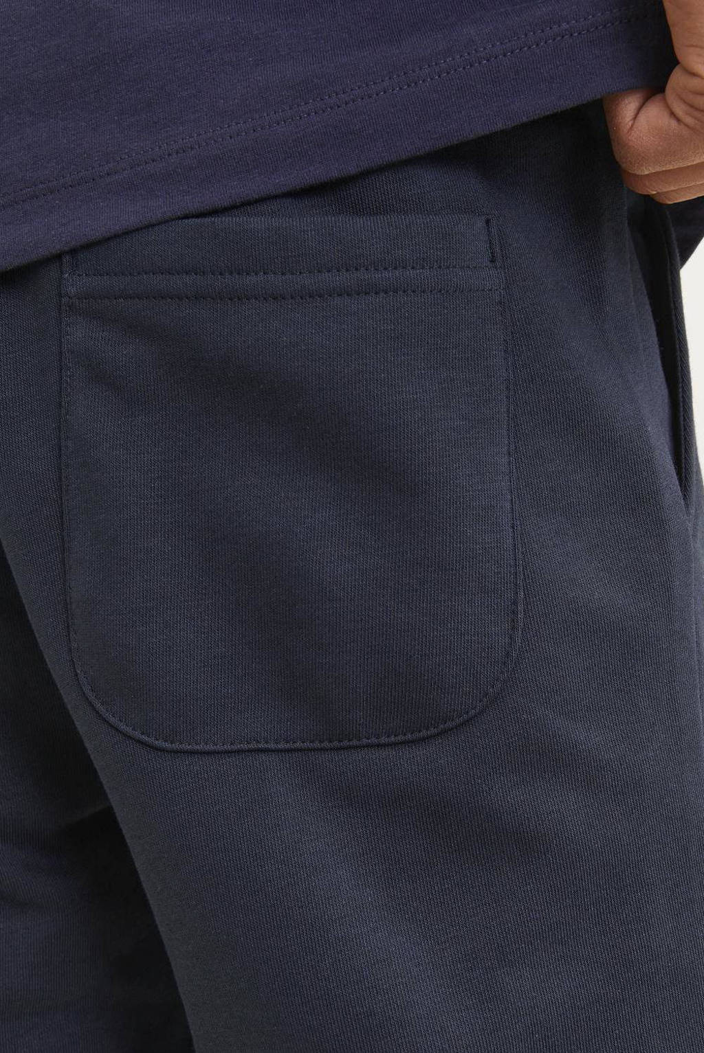 JACK & JONES sweatshort JPSTVESTERBRO met tekst donkerblauw