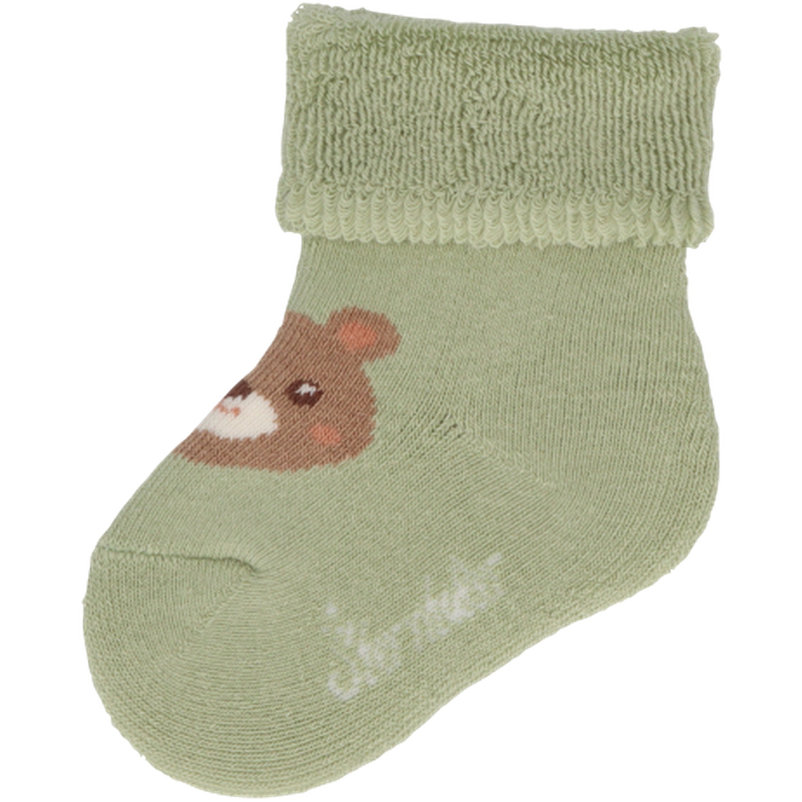 Sterntaler Baby-Söckchen 3er-Pack Bär blassgrün