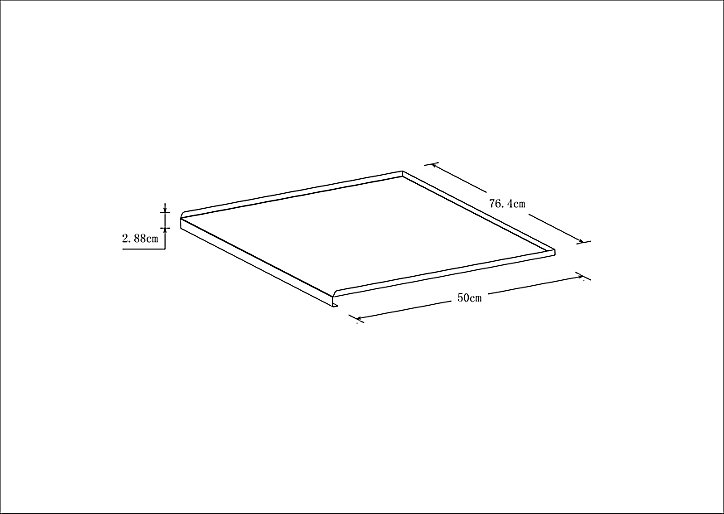 Revêtement pour meuble de cuisine GoodHome Sonchu métal l. 80 x P. 50 cm