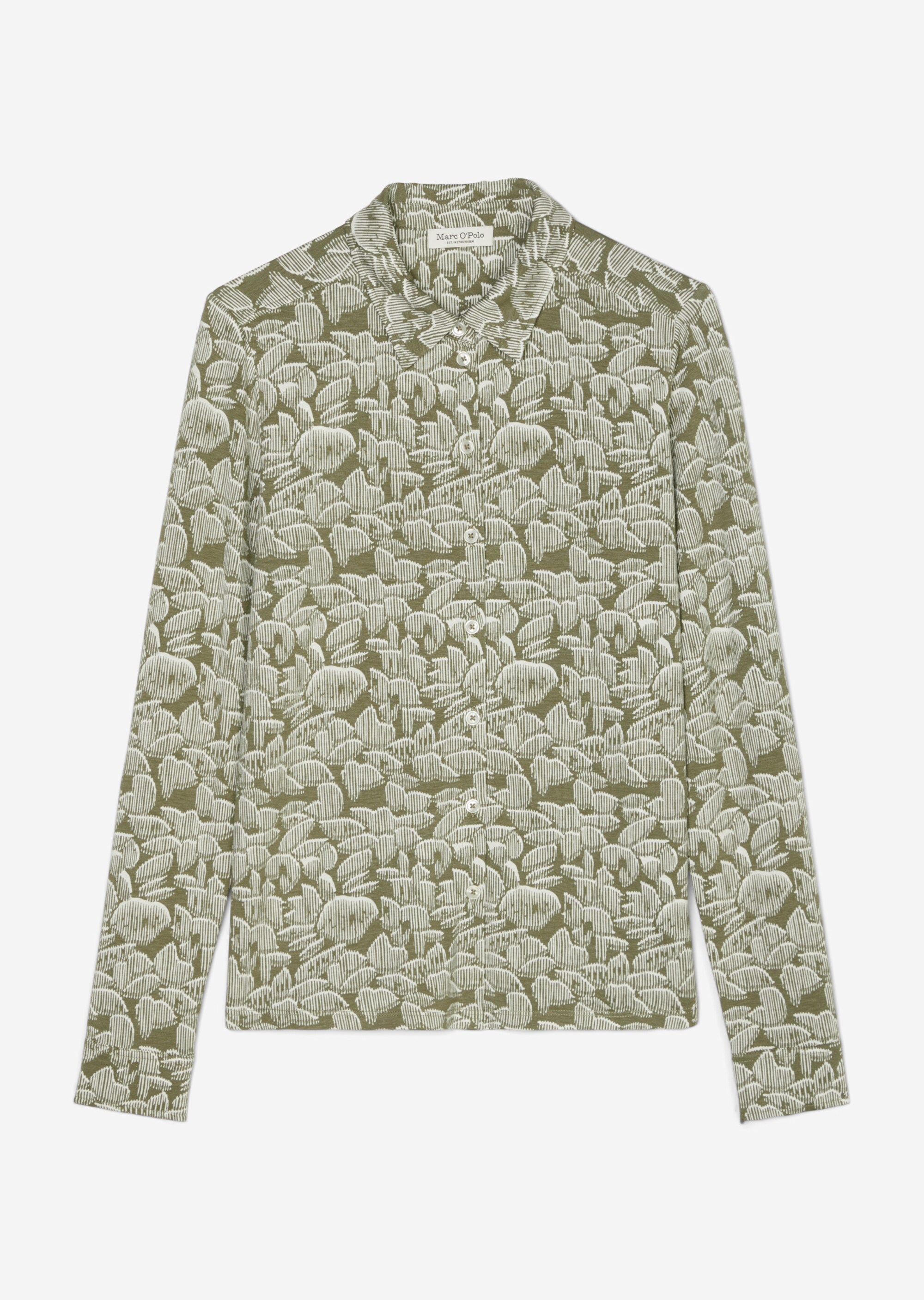 Jersey-Print-Bluse regularaus LENZING™ ECOVERO™