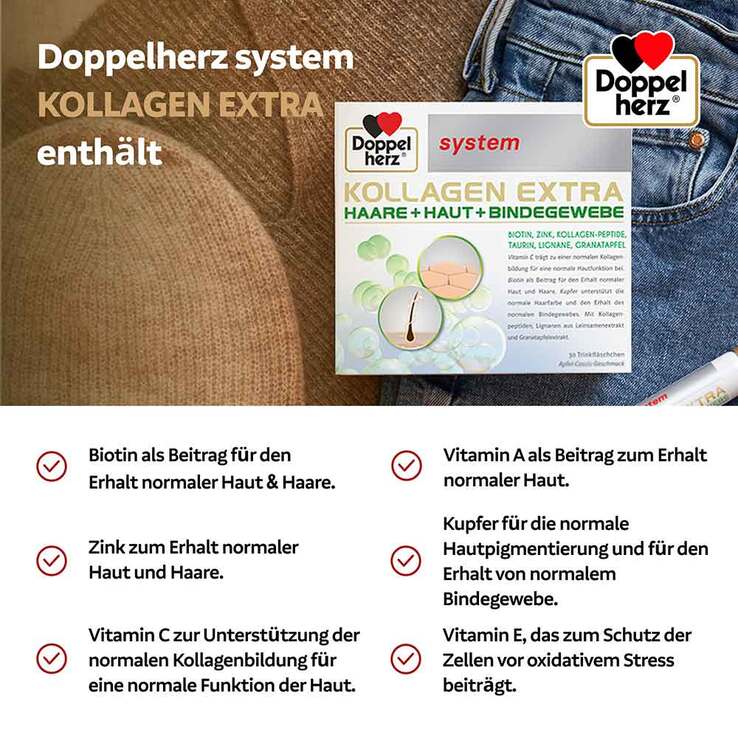 Doppelherz Kollagen Extra system Trinkampullen, 2x30 St
