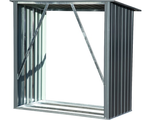 Brandhoutopslag dobar Madera 163 x 83 x 154 cm grijs