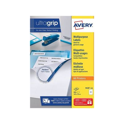 Avery - 800 Étiquettes multi-usages blanches - 105 x 70 mm - réf 3426-100