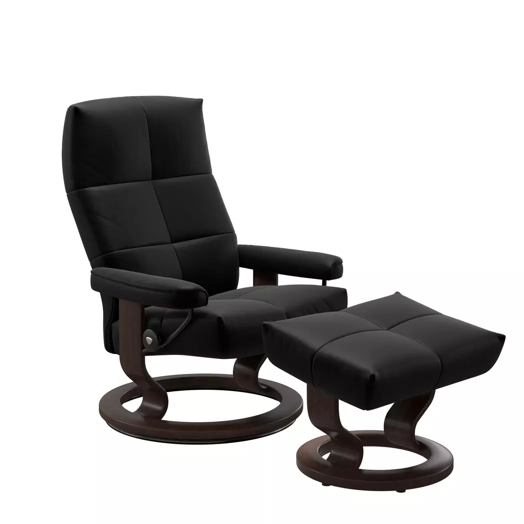 Sessel mit Hocker David Classic