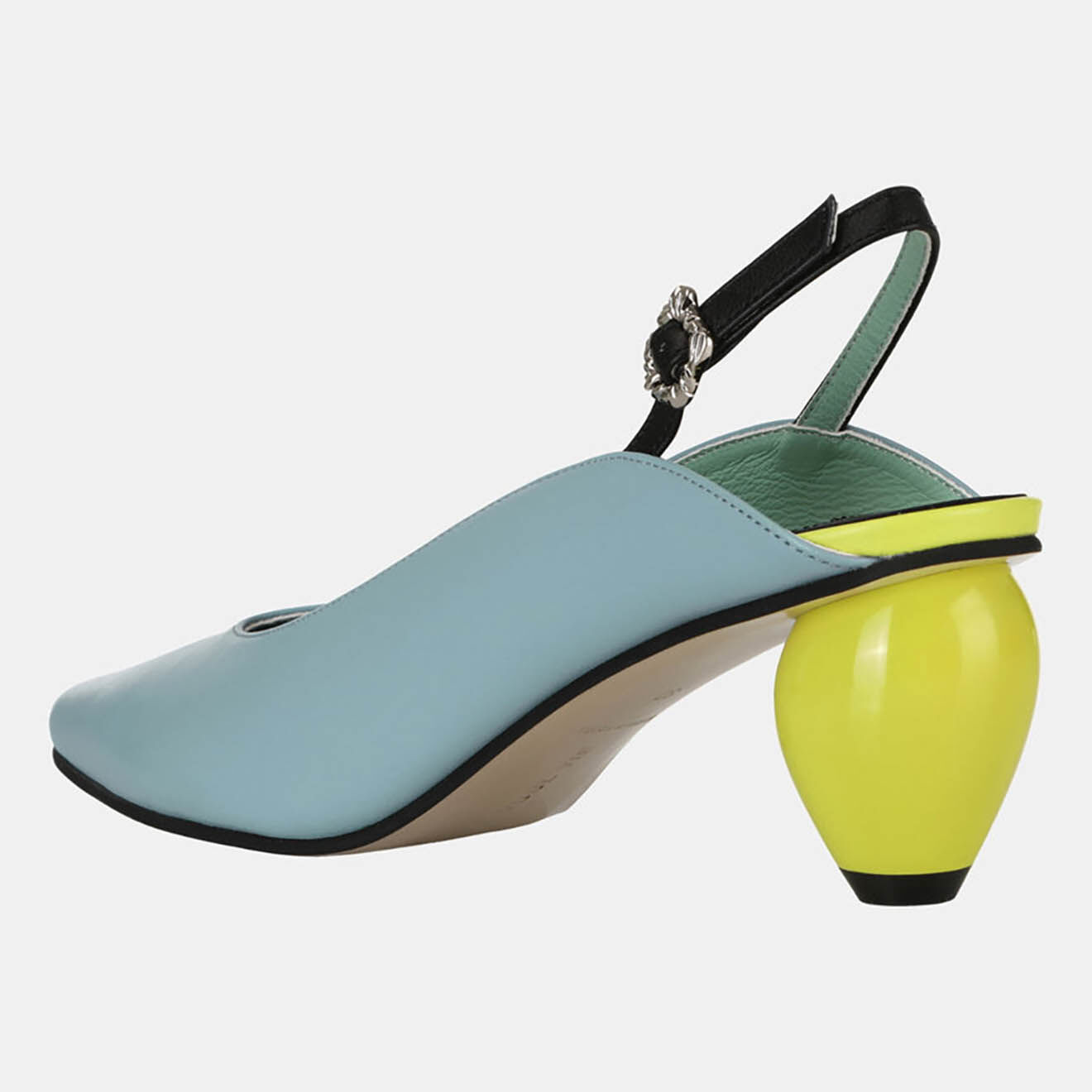 Yuul Yie Sling-back en Cuir bleus - Talon 6 cm