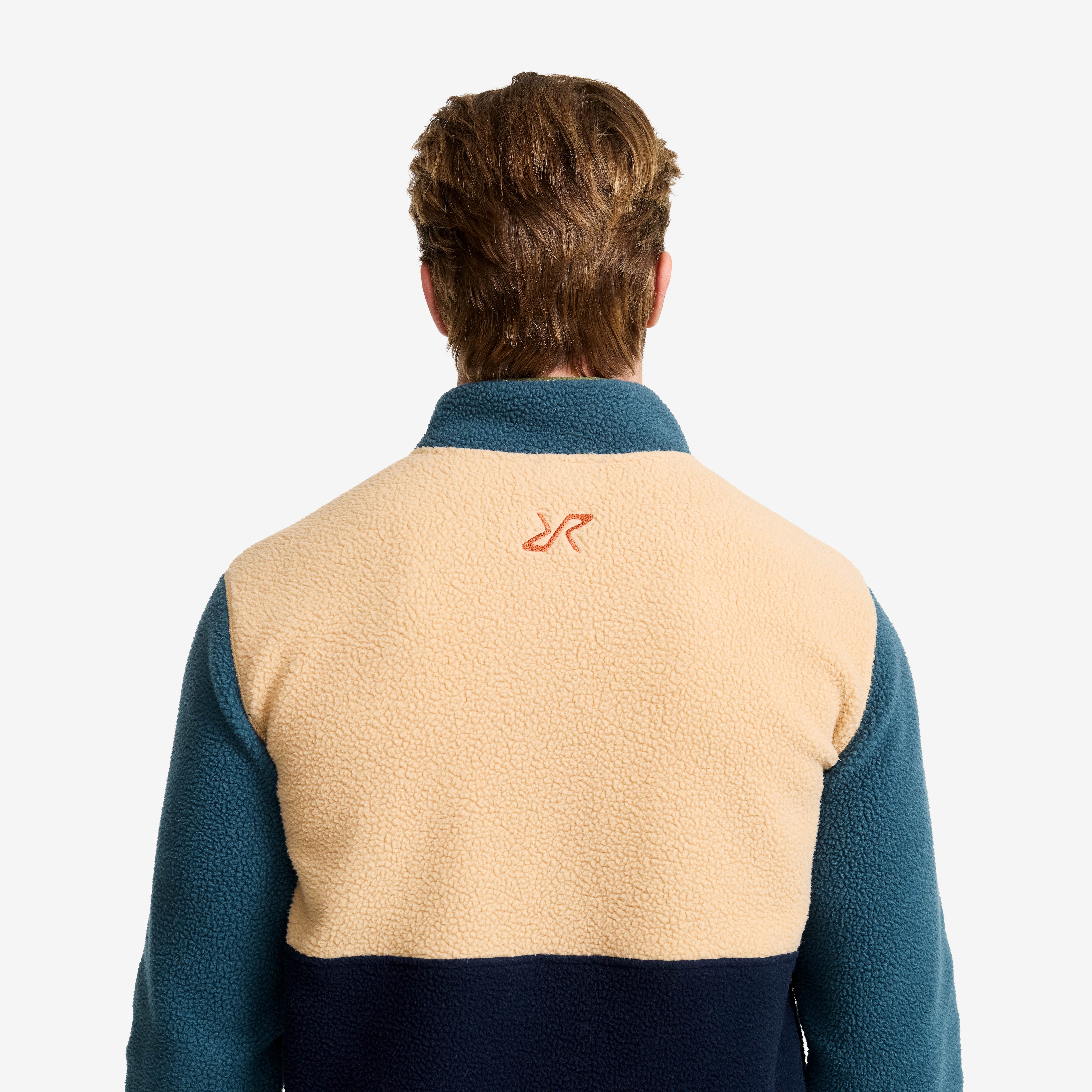 Canyon Half-zip Pile Fleece Herre Orion Blue/Safari Beige