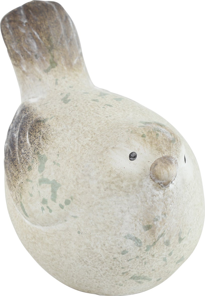 Countryfield beeld Bink vogel crème 9 x 6,5 x 8 cm