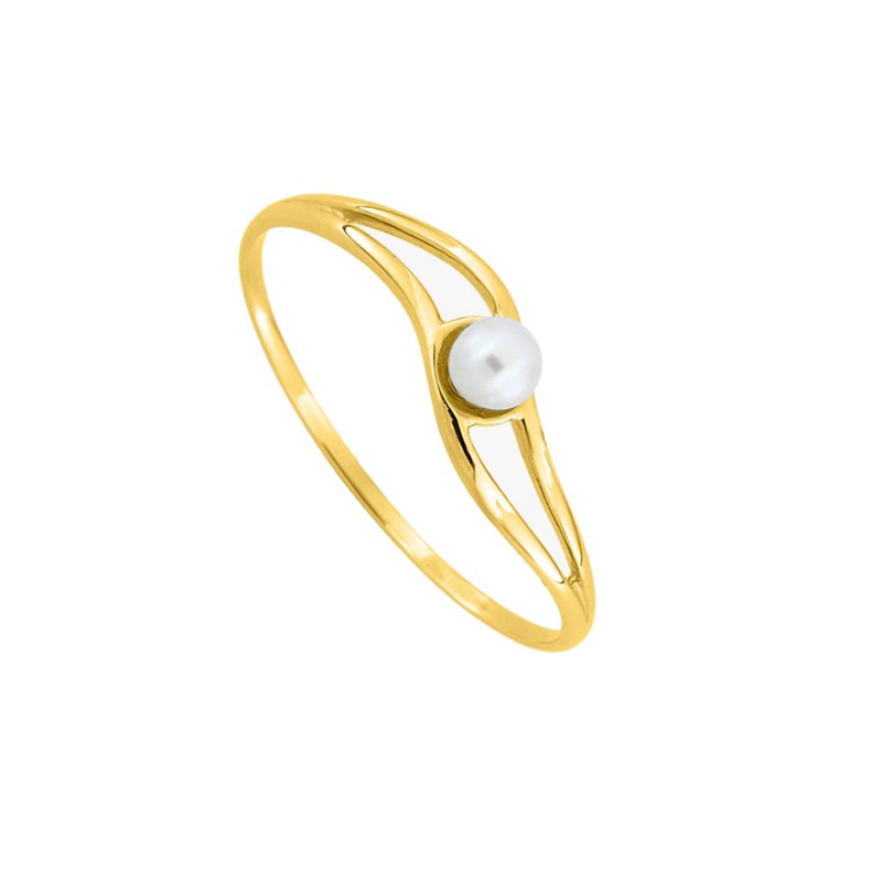 Bague Femme - perle - Or 9 Carats