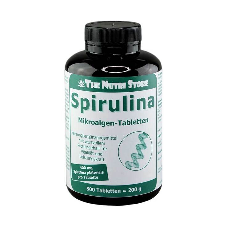 Spirulina 400 mg Tabletten, 500 St