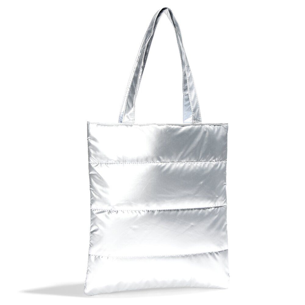Sac matelassé design doudoune 34x39cm - 3 coloris