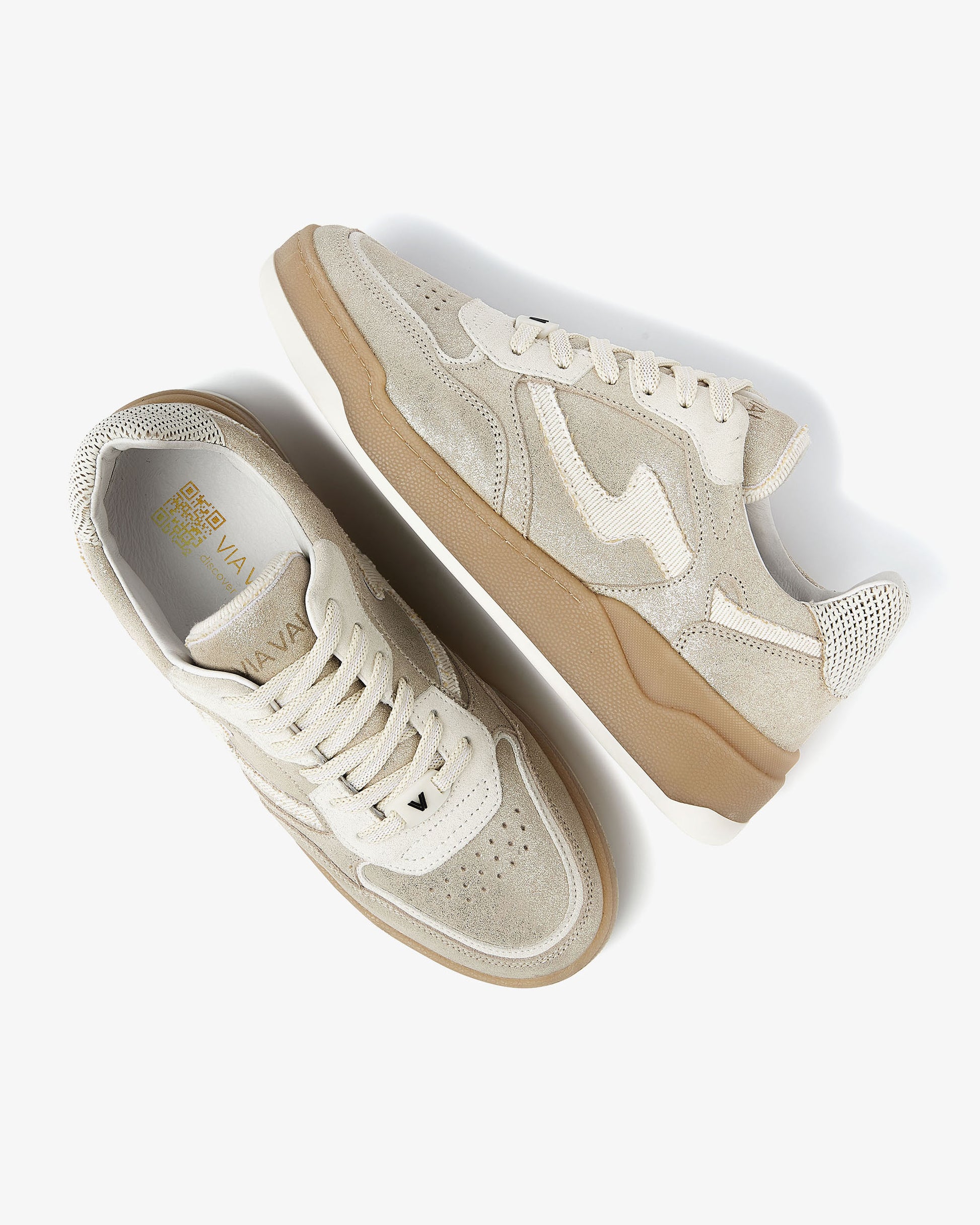 VIA VAI gouden dames sneakers Sam Levi