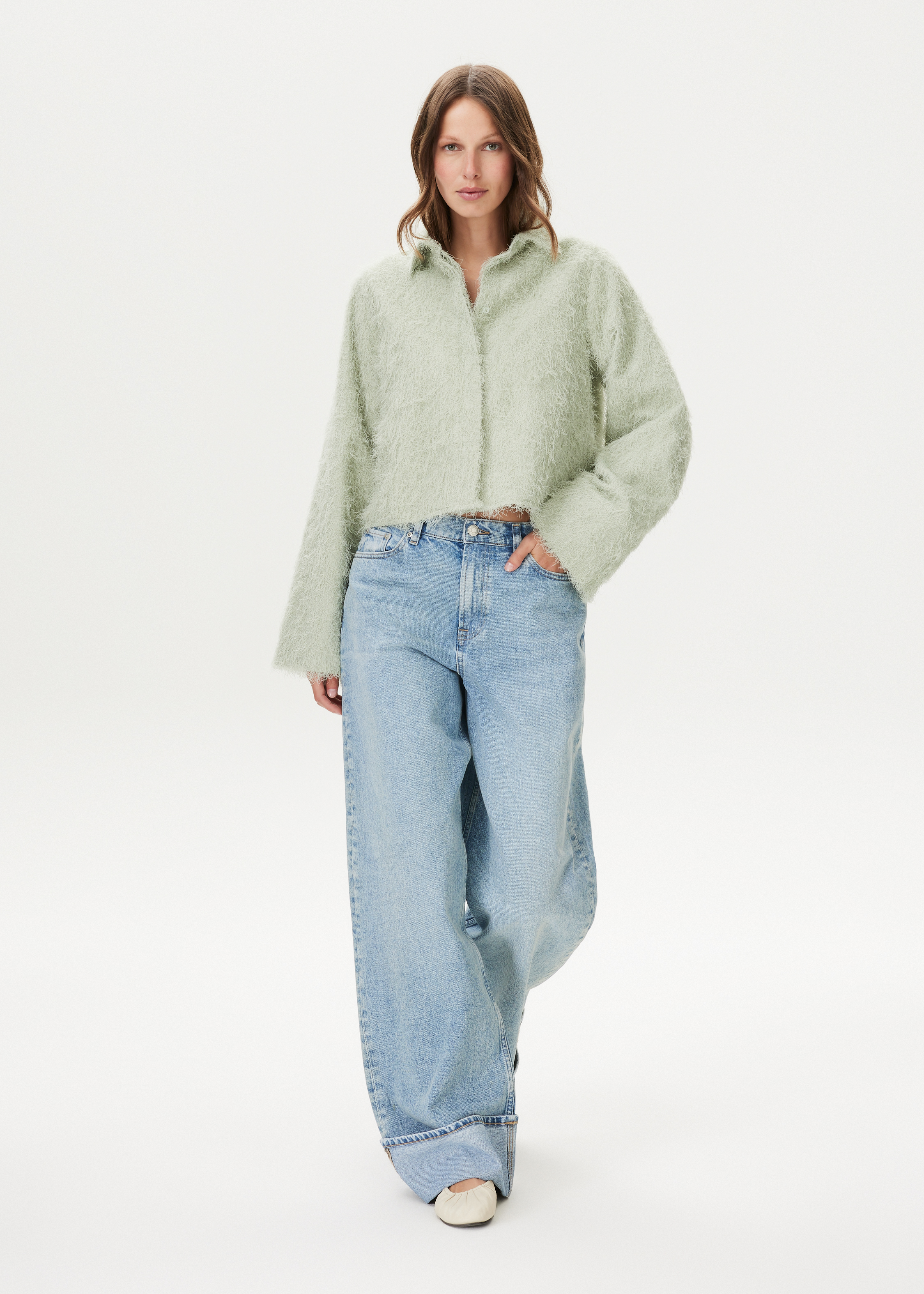 Gerafelde blouse