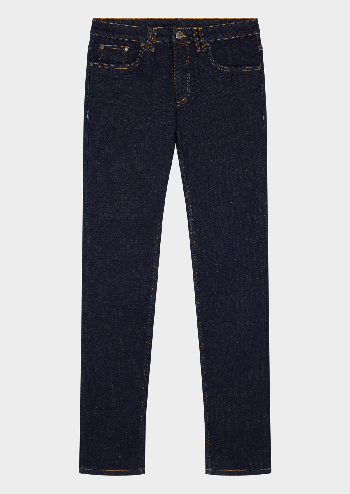 Jean skinny en coton stretch bleu brut