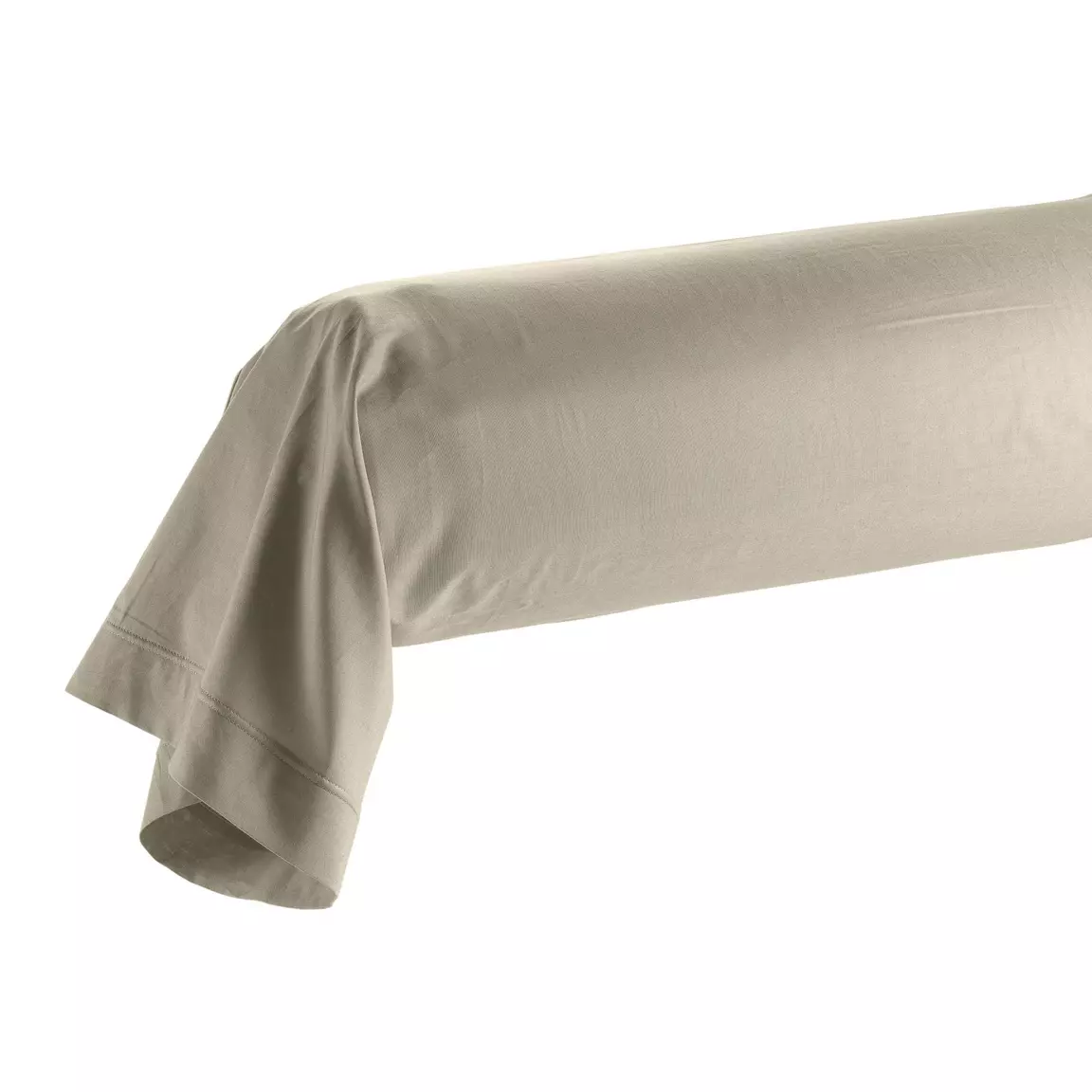 Taie de traversin coton bio (L185 cm) Biolina Taupe