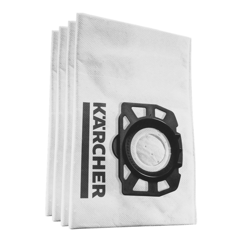 Fleecefilterposer for Kärcher grovstøvsuger 4-pk