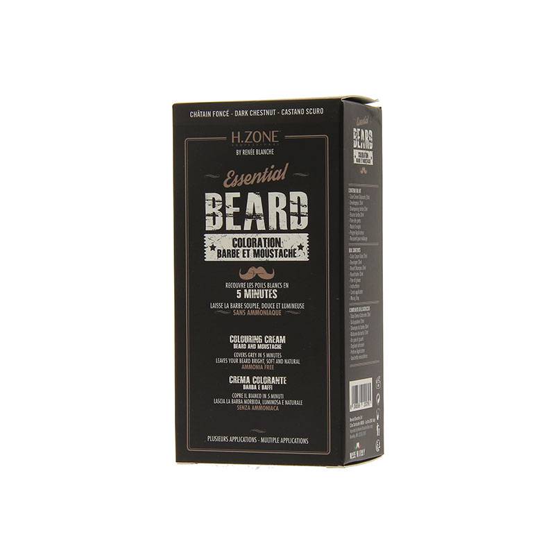 Teinture barbe et moustache Kit Châtain foncé / 60ml
