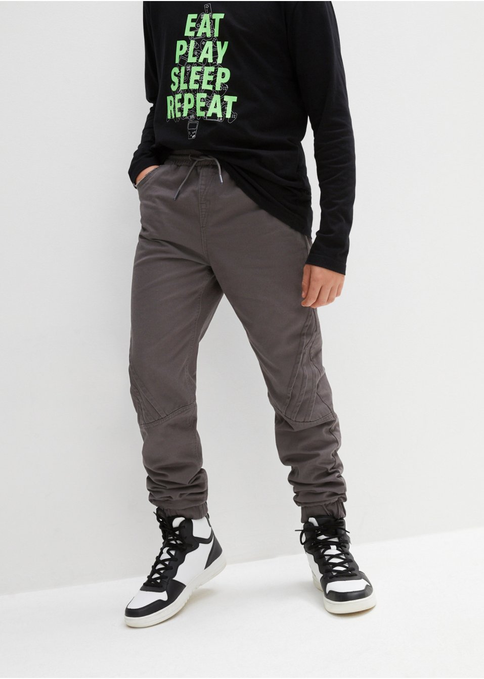 Pantalon thermo garçon taille extensible, Regular Fit
