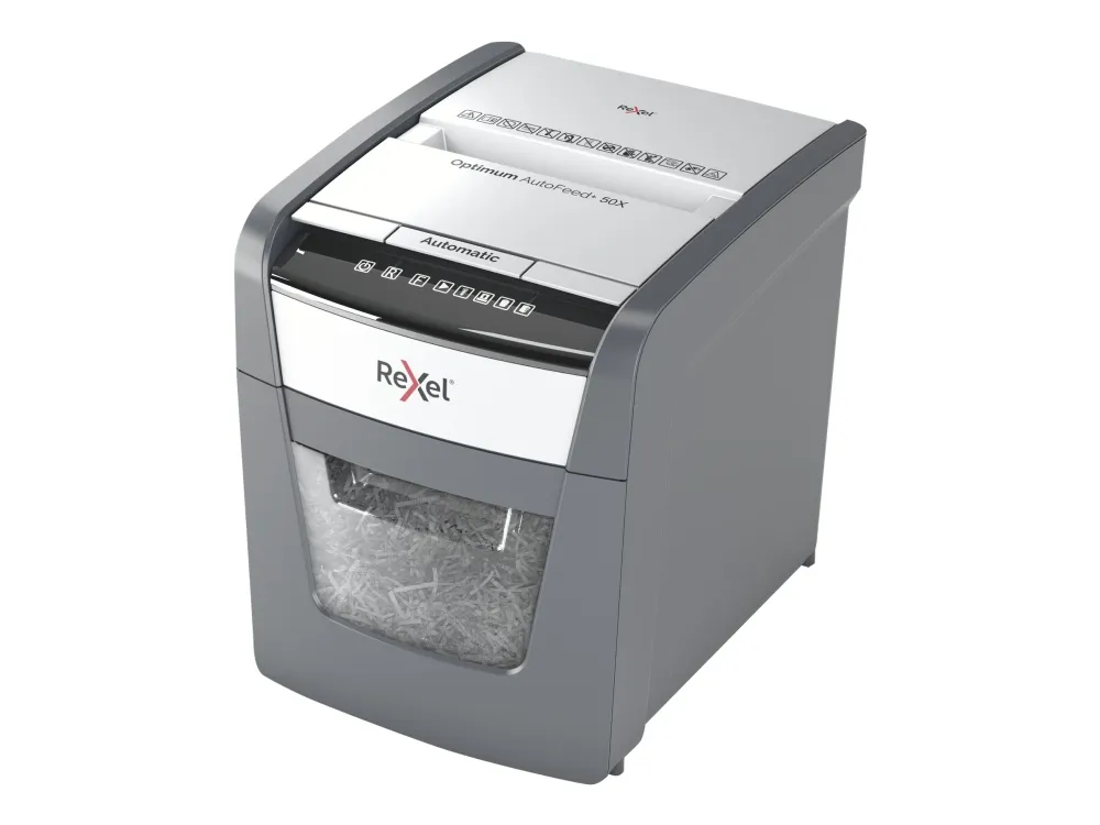 Makulator Rexel Optimum AutoFeed  50X krydsmakulering 4x28 mm (P-4)