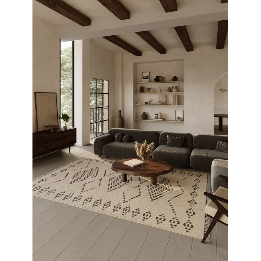 Green Looop Handweb-Teppich Belmont beige