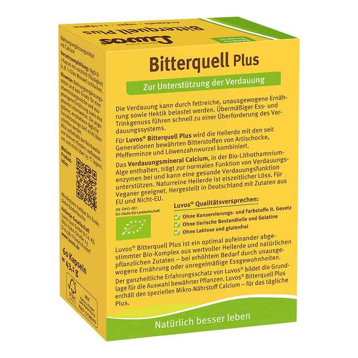 Luvos Heilerde Bio Bitterquell Plus Kapseln, 60 St