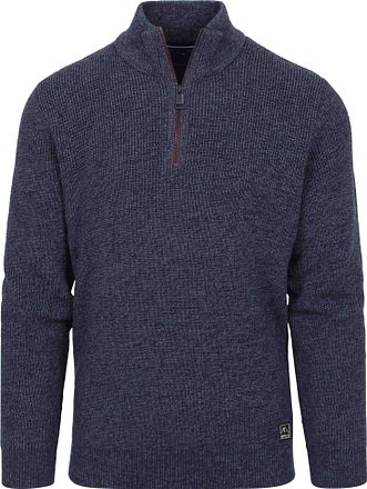 Casa Moda Half Zip Trui Blauw 434105100-147 kopen
