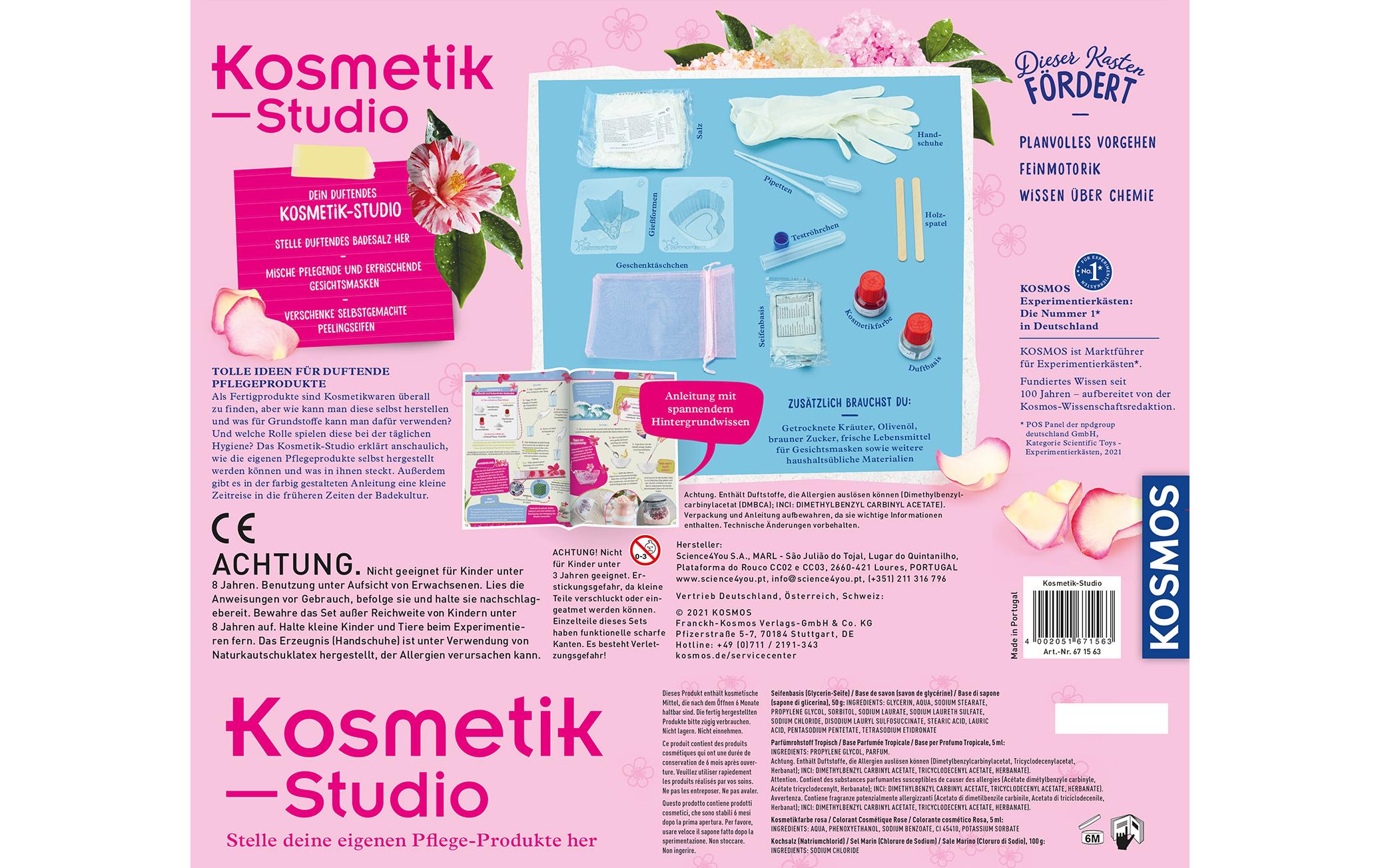 Experimentierkasten Kosmetik-StudioPflegeprodukte ganz einfach selbst herstellen