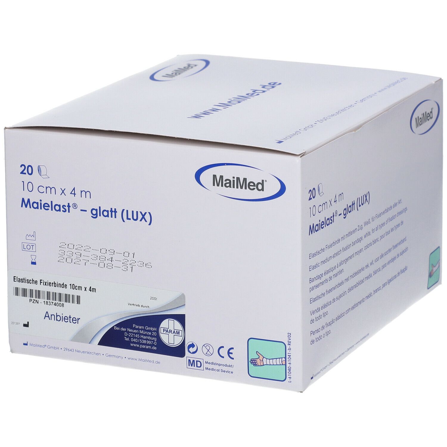 Maielast® Fixierbinden glatt 10 cm x 4 m