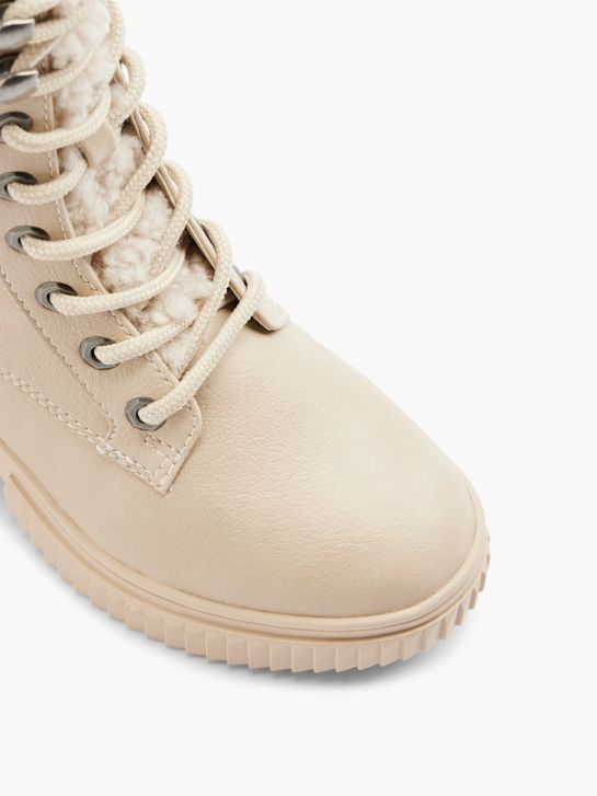 Graceland Schnür-Stiefelette Creme