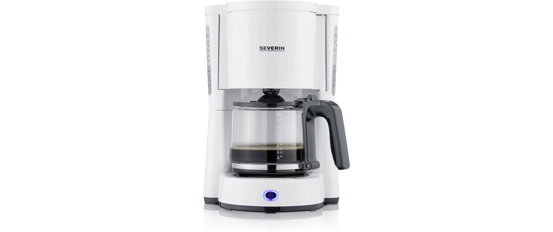 Filterkaffeemaschine KA 4816 WeissKaffeemaschine mit Glaskanne