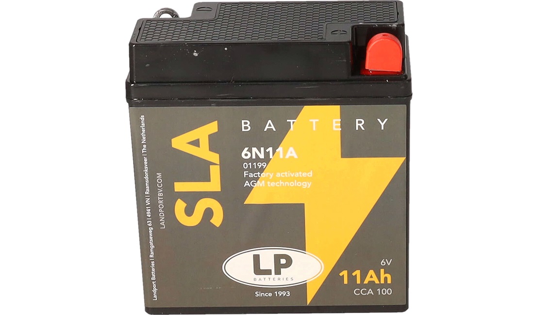 Batteri LP 6V-11Ah 6N11A-1B AGM, TS150