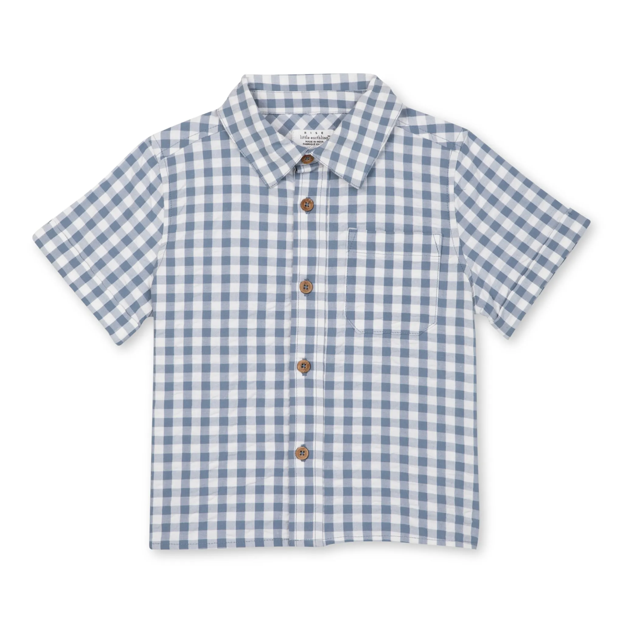 Rise Little Earthling Chemise Gingham 2-6ans