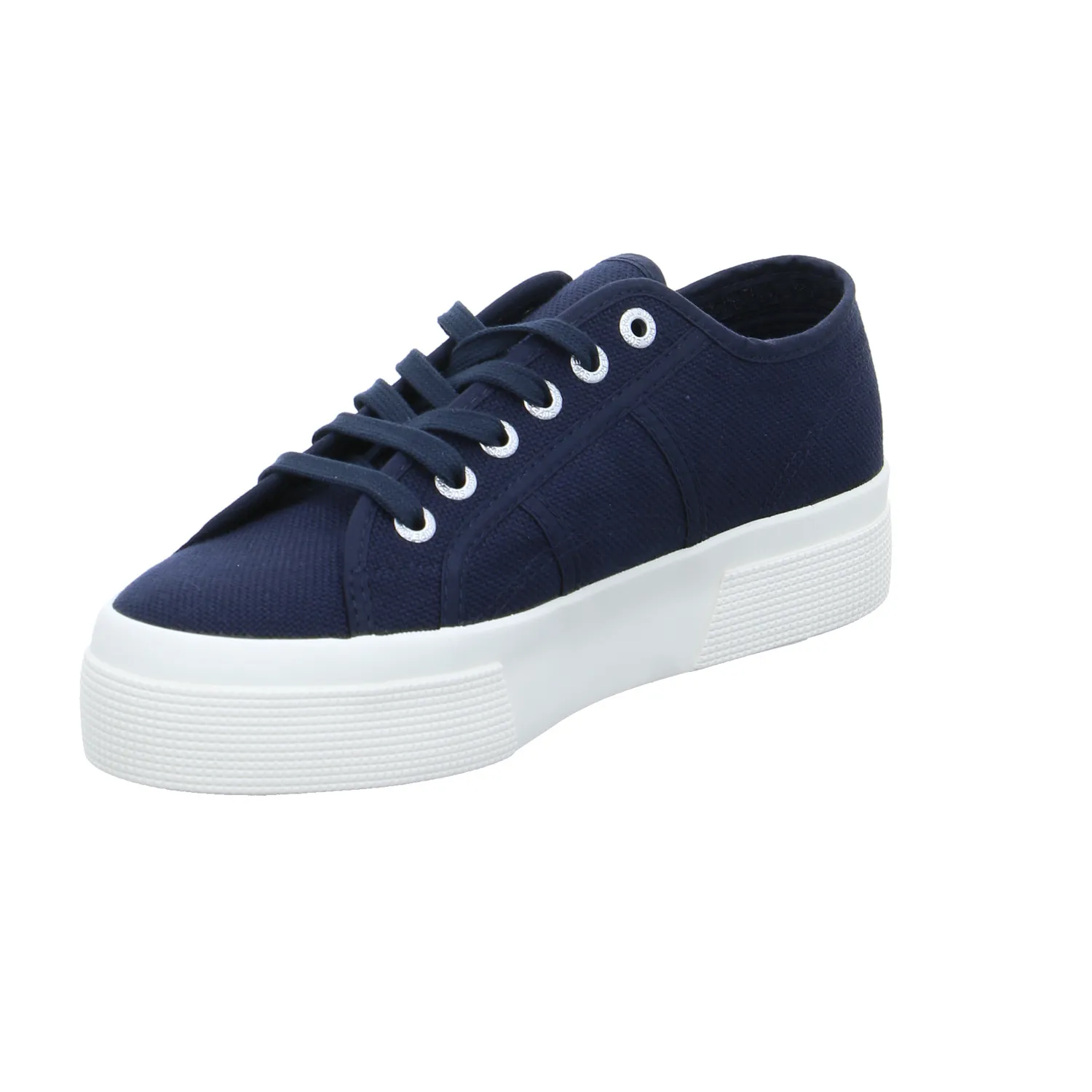 SUPERGA Sneaker Dunkelblau Textil